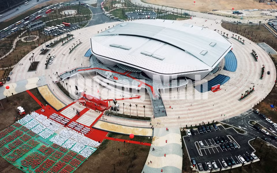 Nhà thi đấu đa năng 5.000 chỗ (3-2018). Ảnh: Đỗ Phương