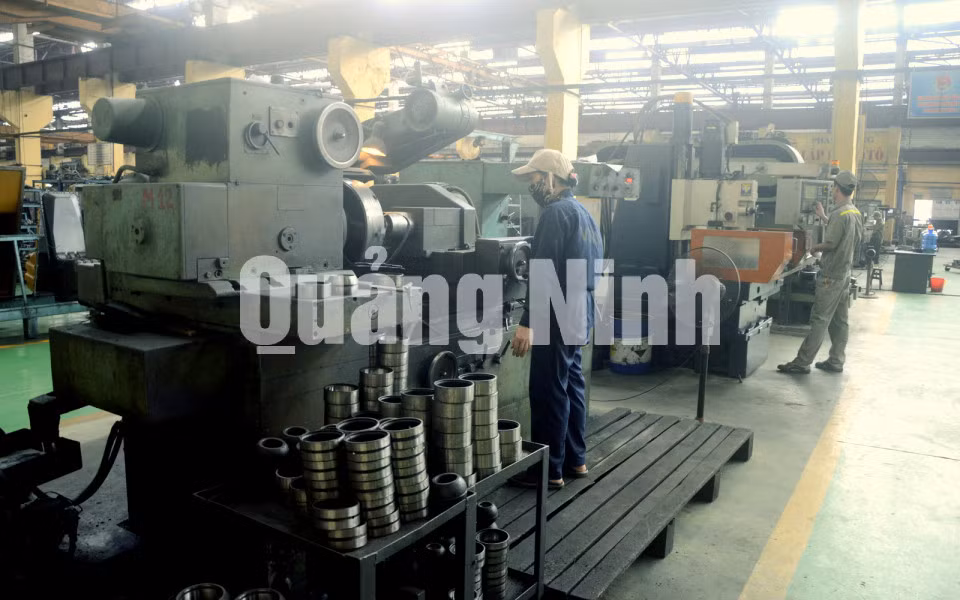Công nhân sản xuất tại nhà máy. Ảnh: Lương Giang