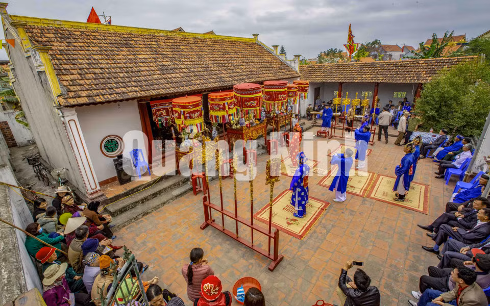 Quang cảnh buổi tế thủy tổ của các dòng họ (9-2-2019). Ảnh: Dương Phượng Đại