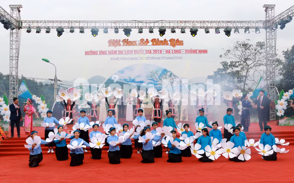 Khai Hội hoa Sở Bình Liêu năm 2018. Ảnh: Hoàng Giang