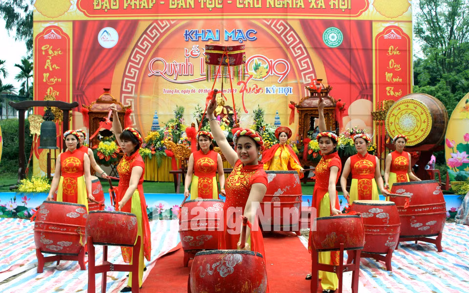 Khai mạc lễ hội chùa Quỳnh Lâm xuân Kỷ Hợi năm 2019 (3-2019). Ảnh: Hữu Việt