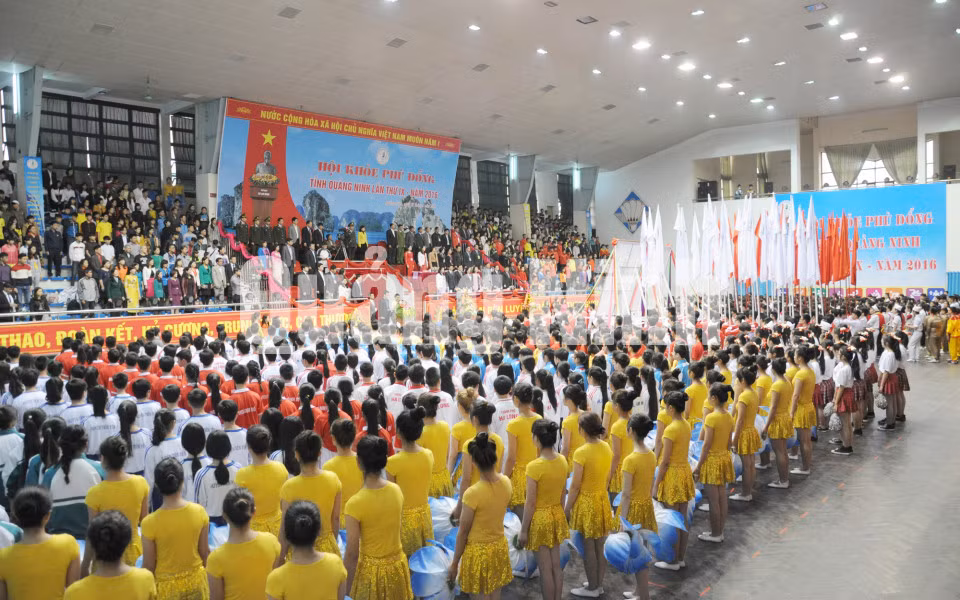 Quang cảnh lễ khai mạc.