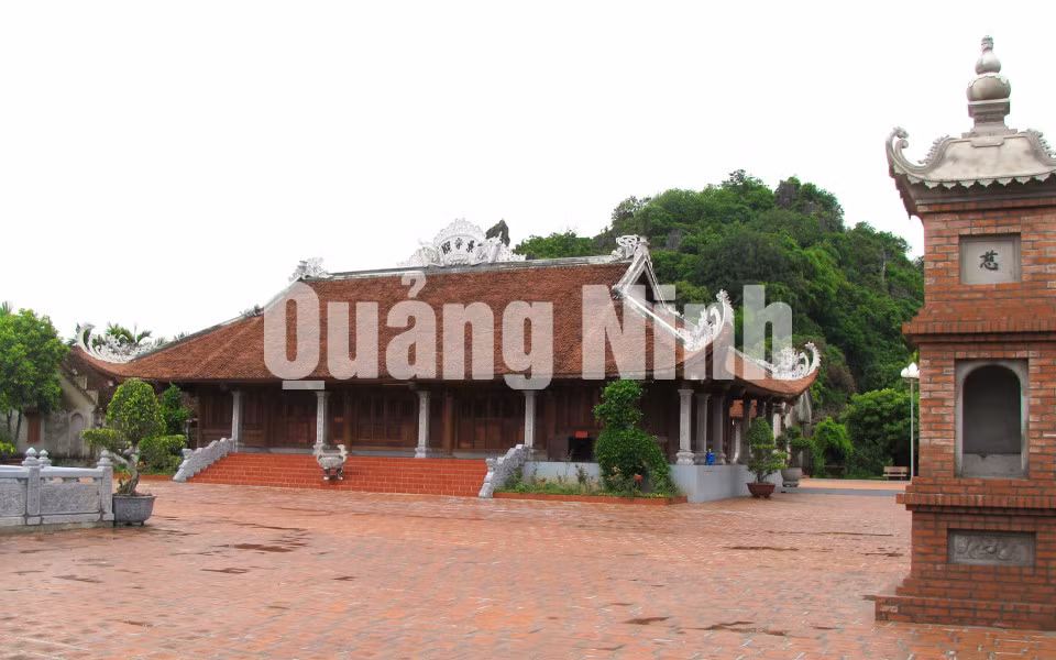 Chùa Cảnh Huống - ngôi chùa thuộc Thiền phái Trúc Lâm. Ảnh: Nguyễn Xuân (CTV)