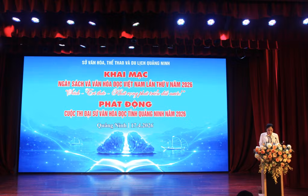 Ngày Sách và Văn hóa đọc Việt Nam năm 2026 có chủ đề Sách - Tri thức - Khát vọng phát triển đất nước.
