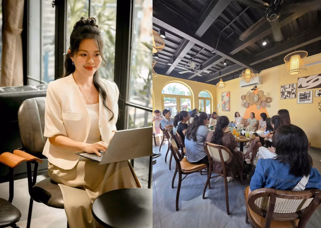 Nguyễn Thị Hiền Trang thường xuyên tổ chức hoạt động nhóm để chia sẻ kiến thức, kinh nghiệm kinh doanh trên nền tảng số.