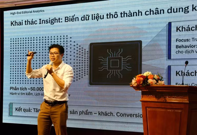 Tại tọa đàm, đại diện các đơn vị kinh doanh lữ hành đã trình bày quan điểm và cùng thảo luận về xu hướng chuyển đổi số trong du lịch.