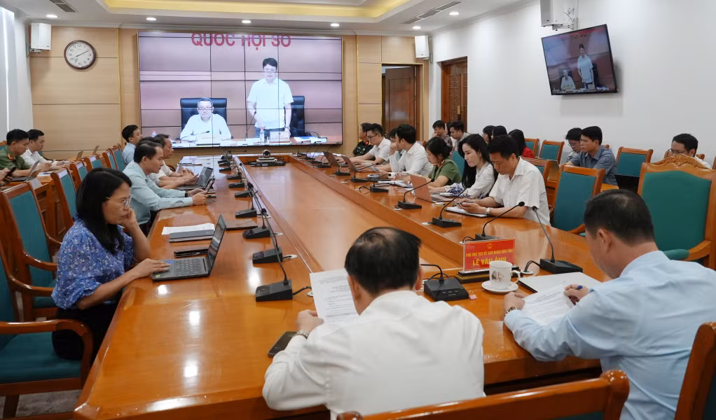 Hội nghị được kết nối trực tuyến đến 34 điểm cầu các tỉnh, thành phố và 3.321 điểm cầu cấp xã.