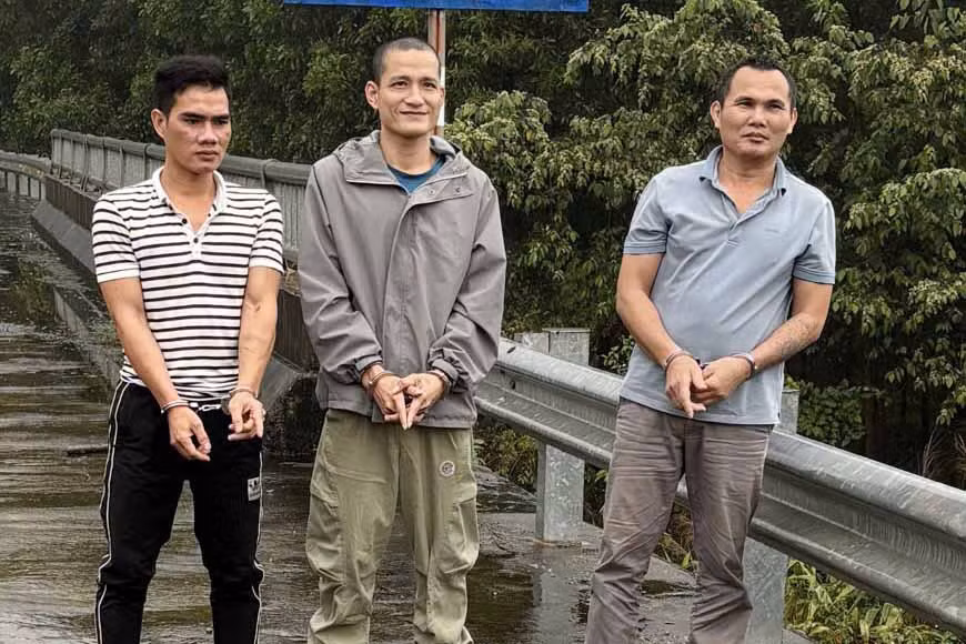 3 đối tượng trộm chó bị bắt giữ, khởi tố. Ảnh: Công an Hà Tĩnh.