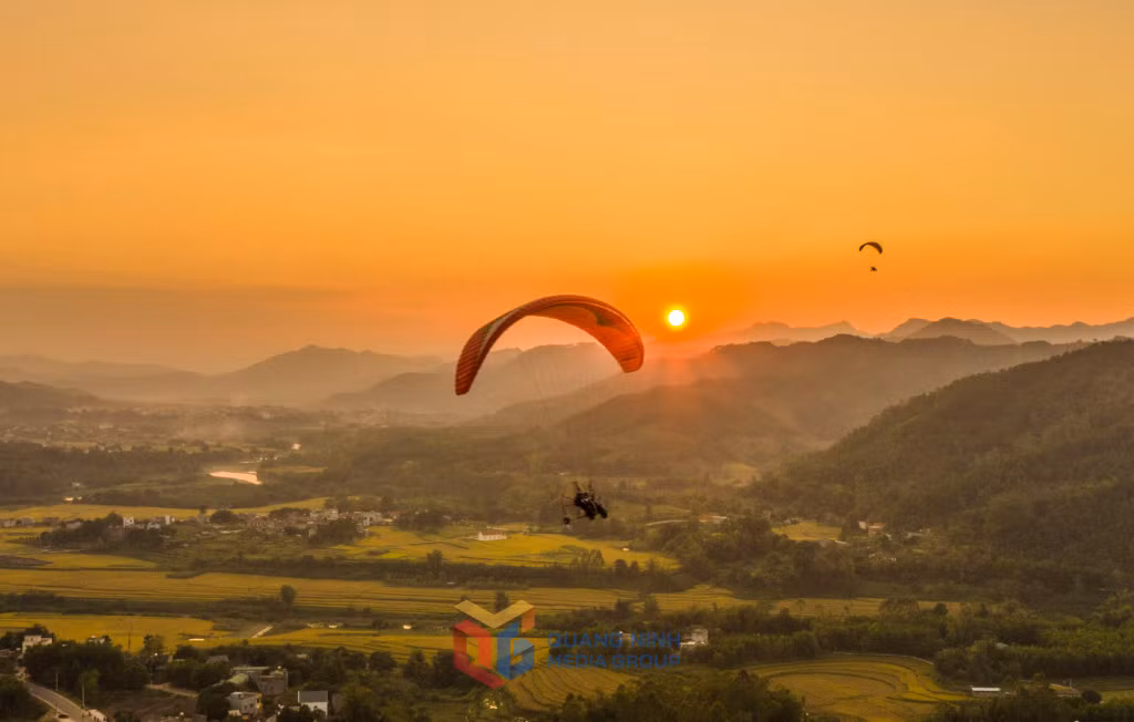 Hoàng hôn thôn Bản Chuồng Bình Liêu, anh giang, bình liêu