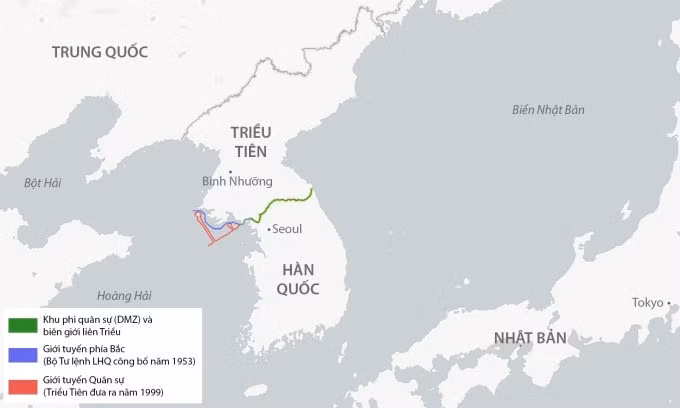 Vị trí bán đảo Triều Tiên. Đồ họa: CSIS