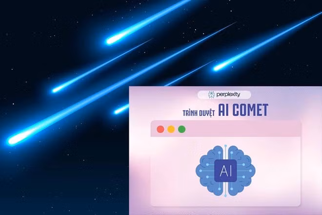 Trình duyệt AI Comet của Perplexity bị cảnh báo lỗ hổng bảo mật nghiêm trọng. Đồ họa: Cát Tiên