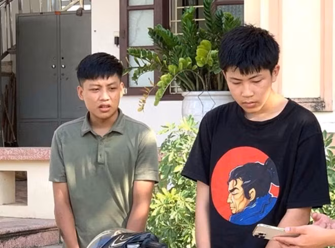 Tùng và Dương có hành vi cướp giật tài sản. Ảnh: Công an tỉnh Ninh Bình
