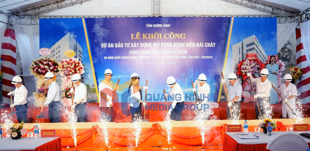 2025-08_Khởi công Dự án Đầu tư xây dựng, mở rộng Bệnh viện Bãi Cháy. Ảnh: Nguyễn Trang