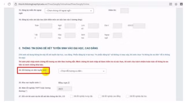 Hướng dẫn cách đăng ký dự thi tốt nghiệp THPT 2024 trực tuyến - Ảnh 5.