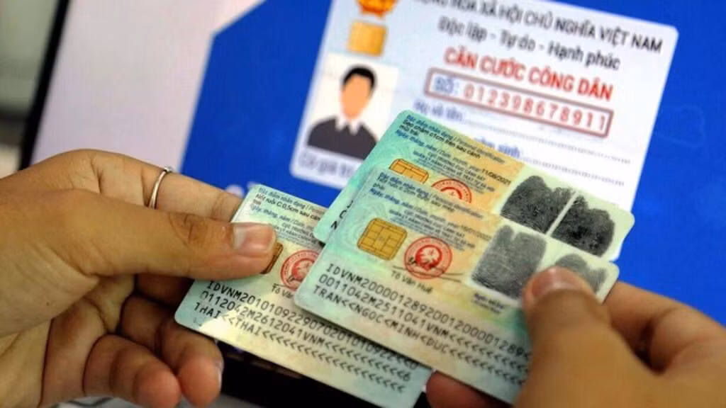 Mẫu Căn cước công dân hiện tại. Ảnh: TTXVN phát