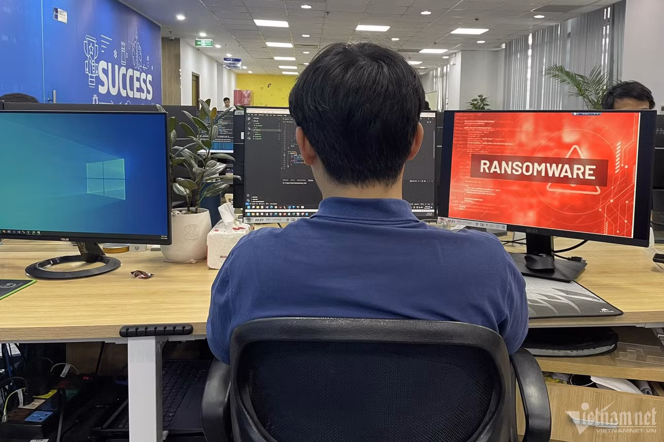 Theo Cục An toàn thông tin, gần đây xuất hiện các chiến dịch tấn công ransomware vào các tổ chức tại Việt Nam, đặc biệt là những tổ chức hoạt động về tài chính, ngân hàng, năng lượng, viễn thông... Ảnh minh họa: V.Ngọc