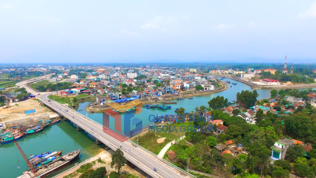 Một góc huyện Hải Hà nhìn từ trên cao. Ảnh: Khánh Giang