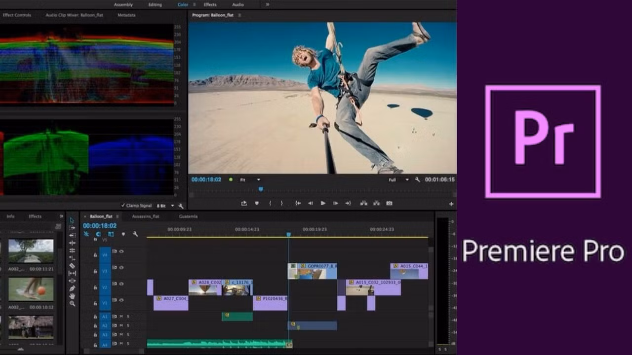 Phần mềm biên tập video của Adobe đang được sử dụng rộng rãi trong lĩnh vực điện ảnh và truyền hình