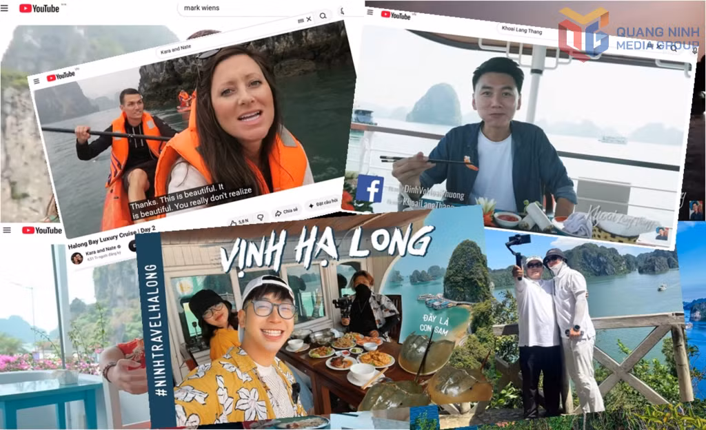 Những thước phim trải nghiệm của các travel blogger góp phần lan tỏa sức hấp dẫn của du lịch Quảng Ninh.