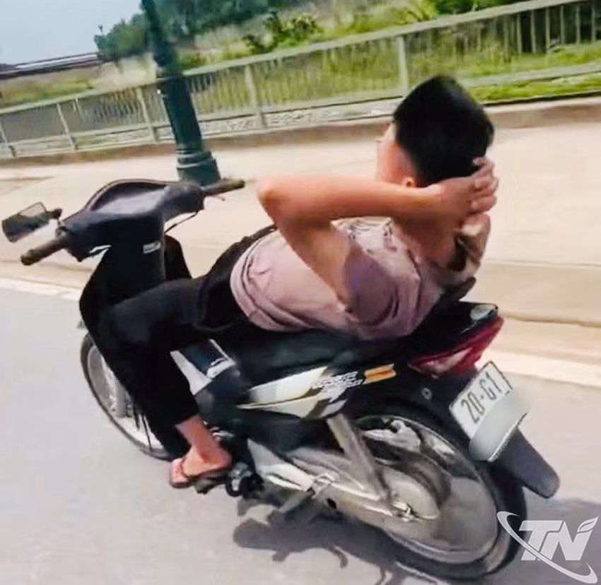 Hình ảnh vi phạm của lái xe H.M.T.