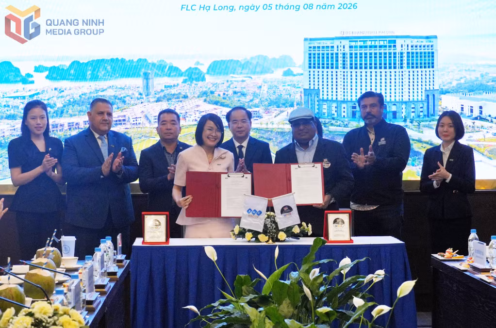 Đại diện FLC Group và Ban Tổ chức WAGC ký kết Biên bản ghi nhớ hợp tác (MOU) hướng tới đăng cai Vòng chung kết WAGC World Final năm 2027.