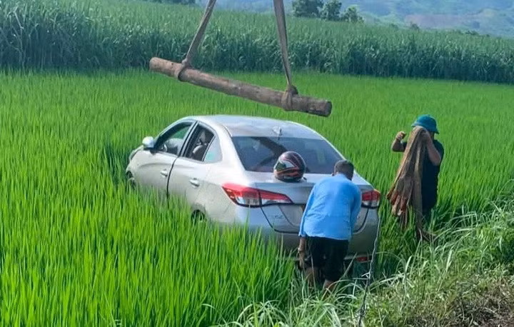 Hiện trường vụ tai nạn. (Ảnh T.K)