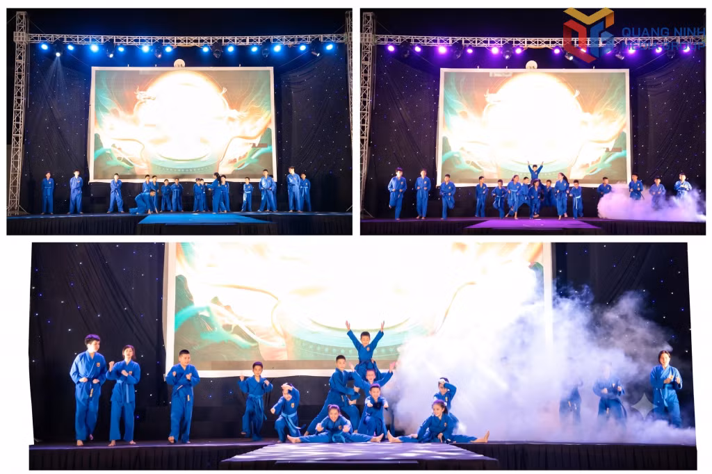 Phần trình diễn của lớp Vovinam.