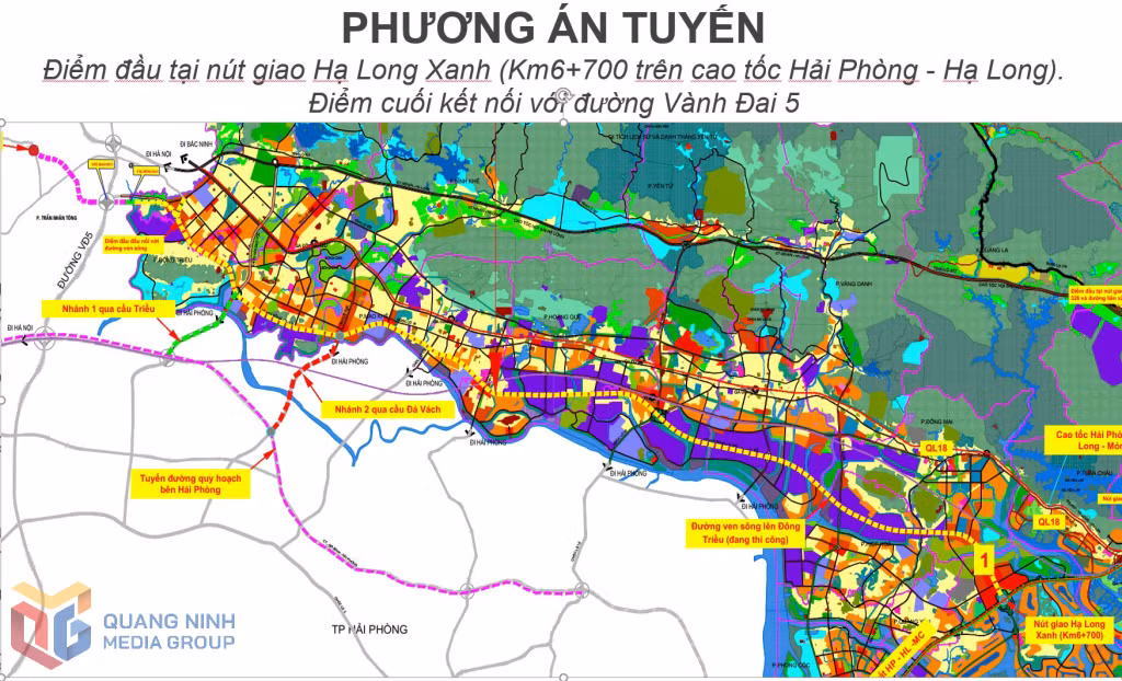 Phương án giới tuyến đề xuất.