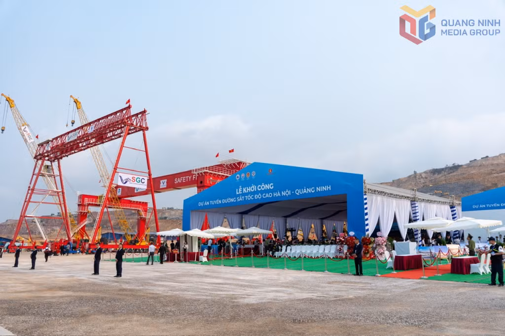 Khởi công dự án đường sắt tốc đô cao Hà Nội - Quảng Ninh.