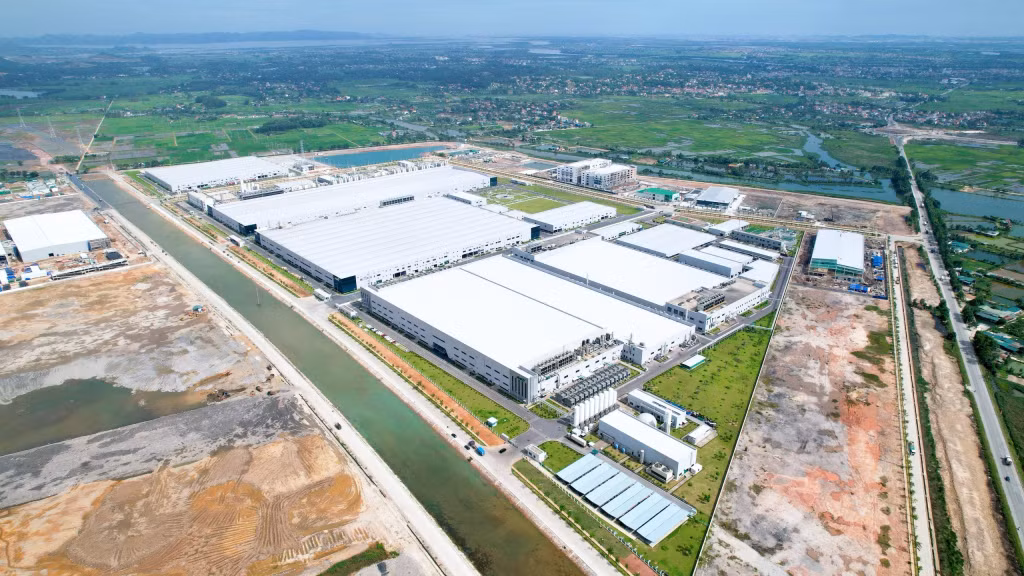 KCN Sông Khoai (TX Quảng Yên) hiện đang xây dựng kế hoạch phương án để triển khai việc chuyển đổi sang KCN sinh thái. Ảnh do Amata Hạ Long cung cấp