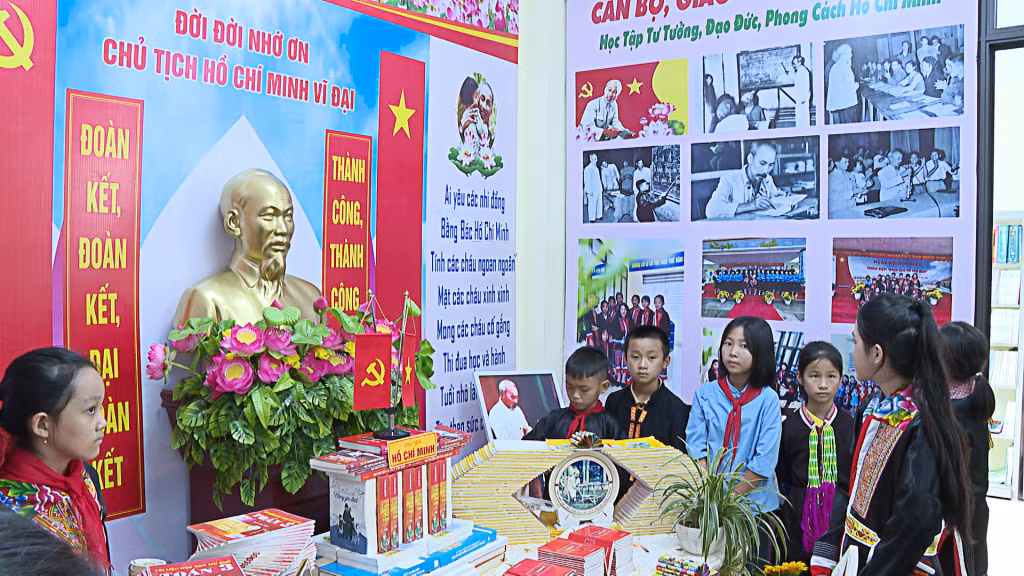 Mô hình “Không gian văn hoá Hồ Chí Minh” tạo ra một không gian học tập mở cho học sinh các trường.