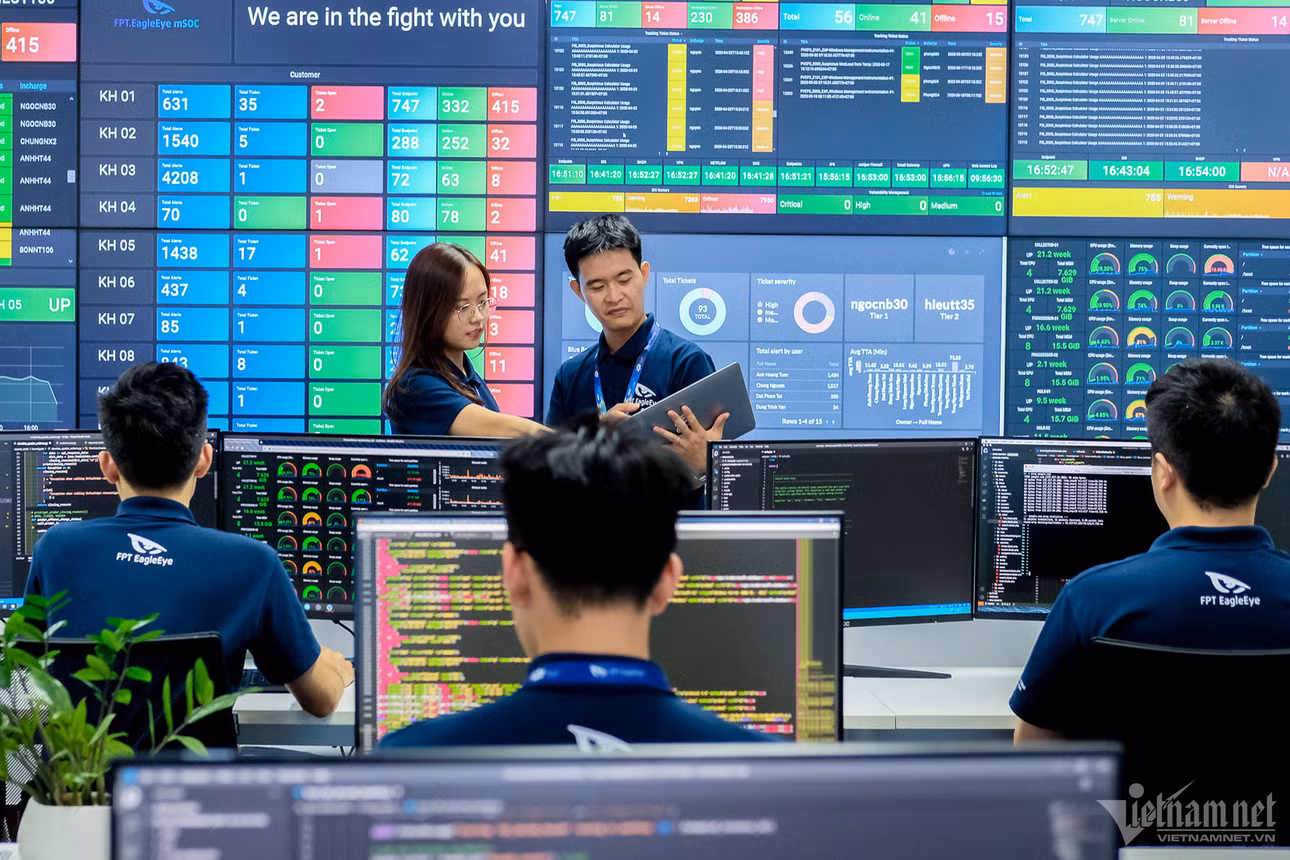 Các cơ quan, tổ chức, doanh nghiệp được yêu cầu tăng cường giám sát và sẵn sàng phương án xử lý khi phát hiện có dấu hiệu bị khai thác, tấn công mạng. Ảnh minh họa: L.Anh