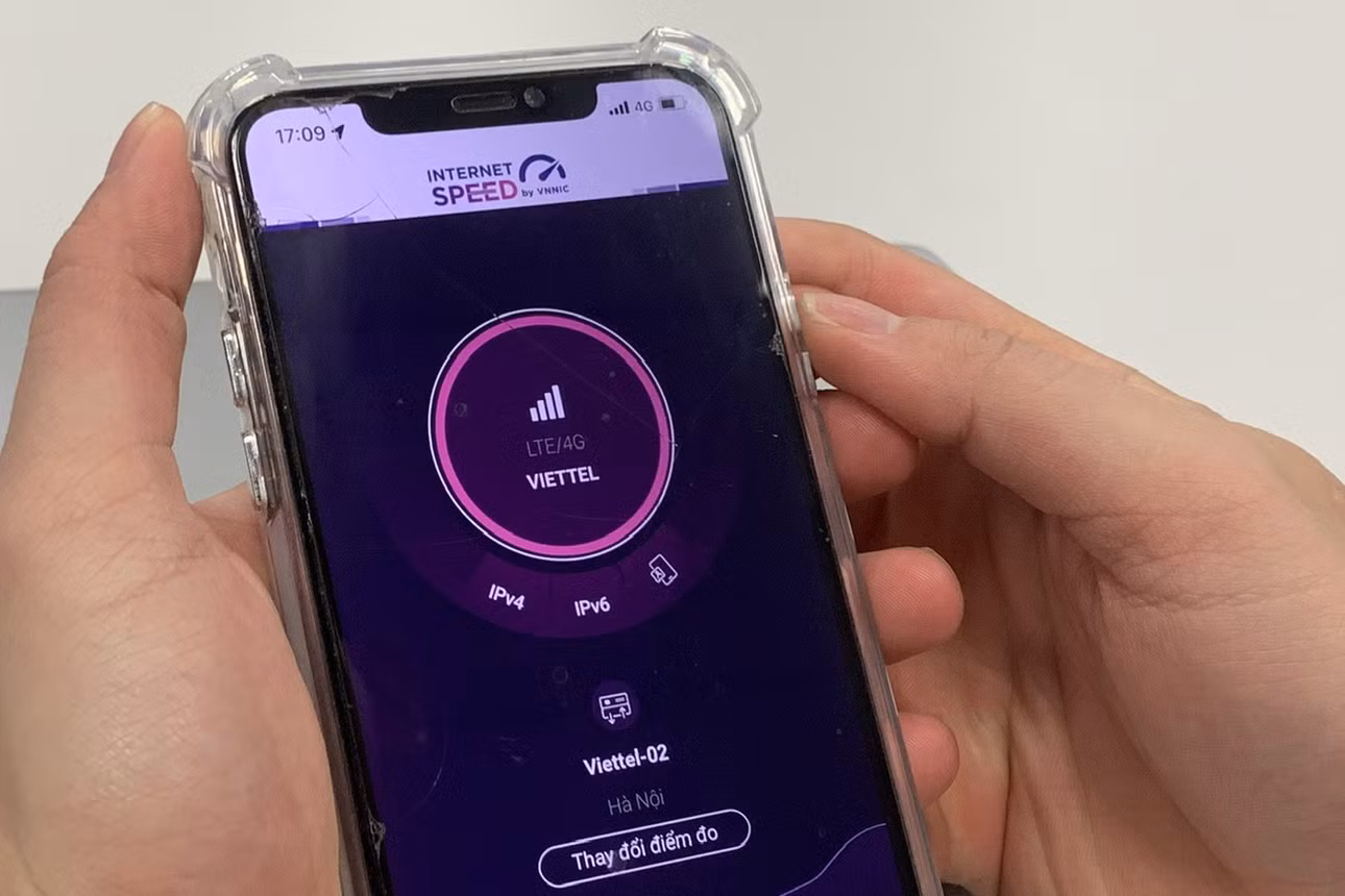 Ứng dụng thuần Việt i-Speed cho phép người sử dụng tự đo tốc độ, đánh giá chất lượng dịch vụ truy nhập Internet băng rộng tại mọi thời điểm. Ảnh: K.Huyền