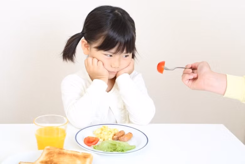 Biếng ăn ở trẻ là khi trẻ ăn không đủ khẩu phần ăn theo nhu cầu. Ảnh minh hoạ.