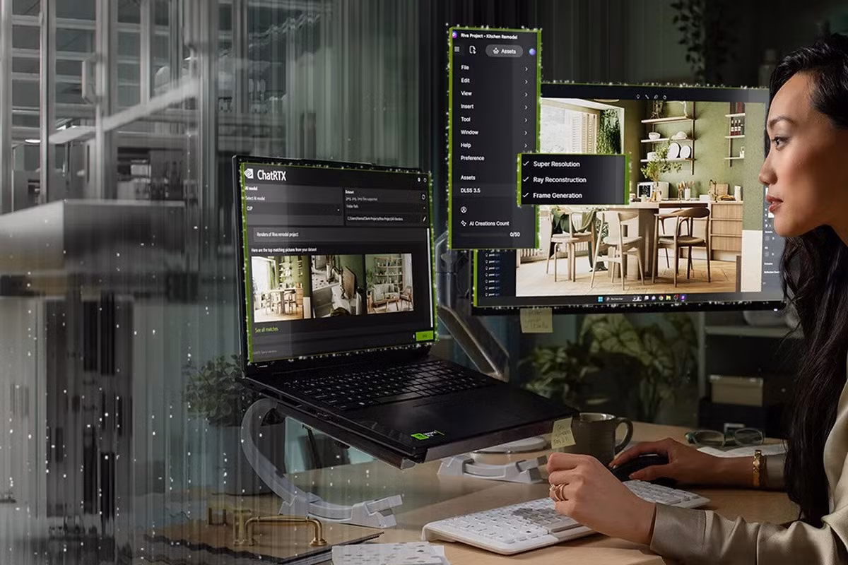 Nvidia đang thúc đẩy thương hiệu laptop RXT AI. Ảnh: The Verge