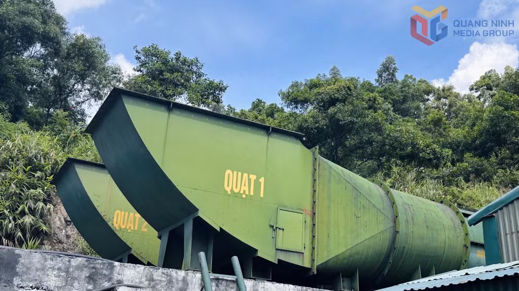 Các hệ thống quạt gió được lắp đặt ở Công ty CP Than Vàng Danh - Vinacomin.