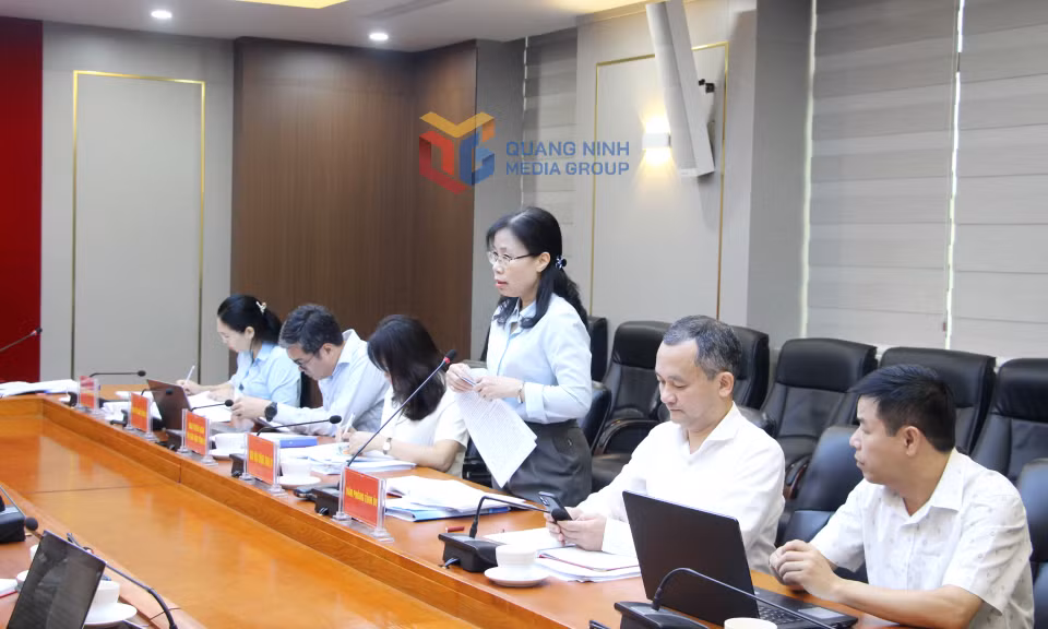 Ban Nội chính Tỉnh ủy phát biểu tại hội nghị.