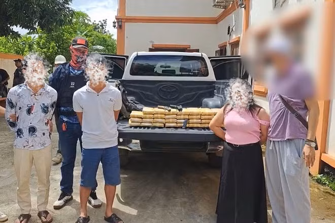 Công an Điện Biên phối hợp phá chuyên án, thu trên 2 tấn ma túy các loại tại Lào. Ảnh: Công an Điện Biên