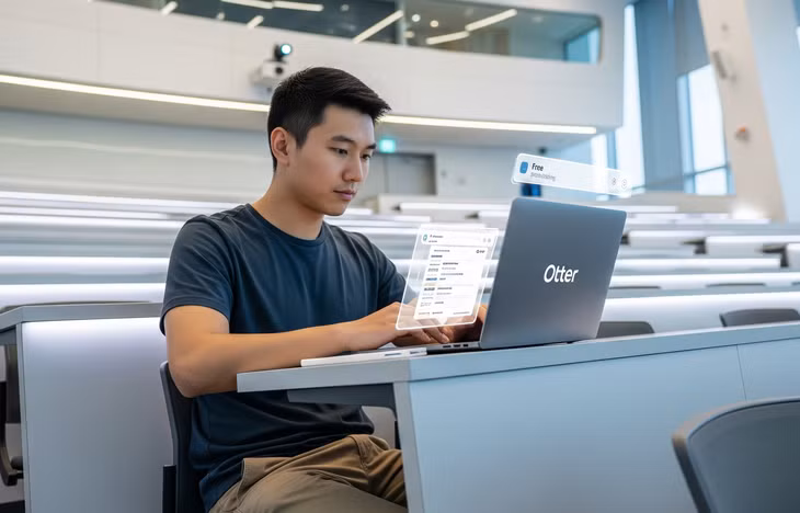 Với Otter.ai, sinh viên có thể tập trung hoàn toàn vào việc nghe giảng bài.
