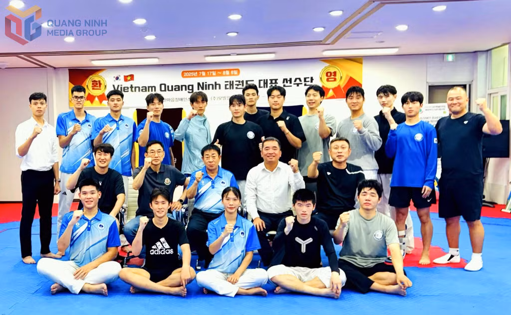 Ngoài các chuyến tập huấn trong nước, đoàn VĐV Taekwondo Quảng Ninh vừa được cử tham gia chuyến tập huấn tại Jeju Hàn Quốc vào tháng 7/2025.