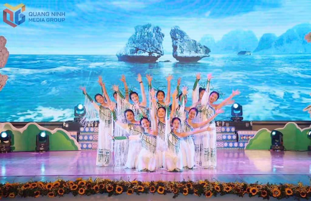 Tiết mục của Cung Văn hóa thanh thiếu nhi tỉnh tham gia Liên hoan Nghệ thuật thiếu nhi các cung, nhà thiếu nhi khu vực phía Bắc năm 2024.