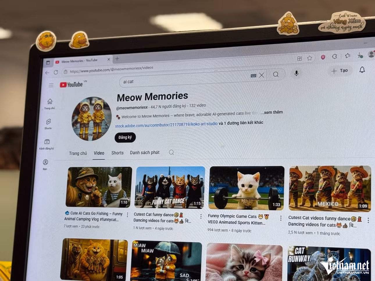 Các kênh YouTube chứa nội dung tạo bởi AI ngày càng phổ biến. Ảnh: Du Lam