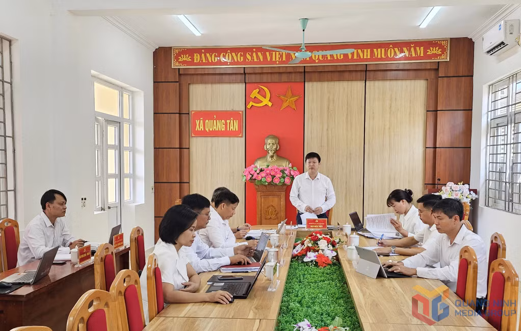 BTV Đảng ủy xã Quảng Tân tập trung thảo luận một số nhiệm vụ phát triển kinh tế xã hội năm 2025.
