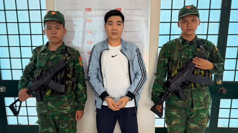 Đối tượng bị bắt giữ.