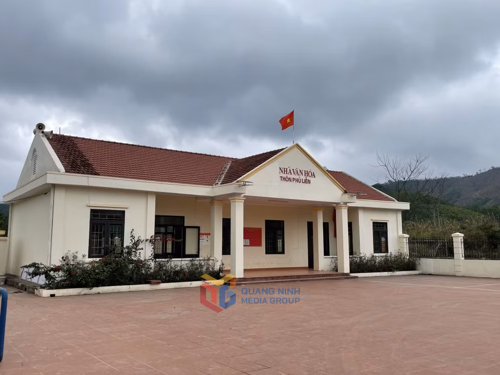 Nhà Văn hóa thôn Phủ Liễn (xã Lương Minh) được đầu tư khang trang, rộng rãi.