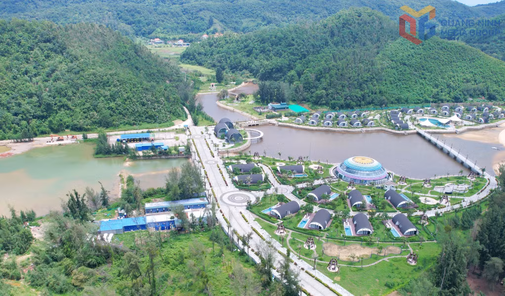 Khu du lịch Đầu Rồng Resort tại xã Cái Chiên đưa vào hoạt động từ năm 2023 đến nay. Ảnh: Lê Nam
