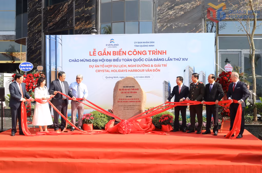 Dự án được gắn biển công trình chào mừng Đại hội