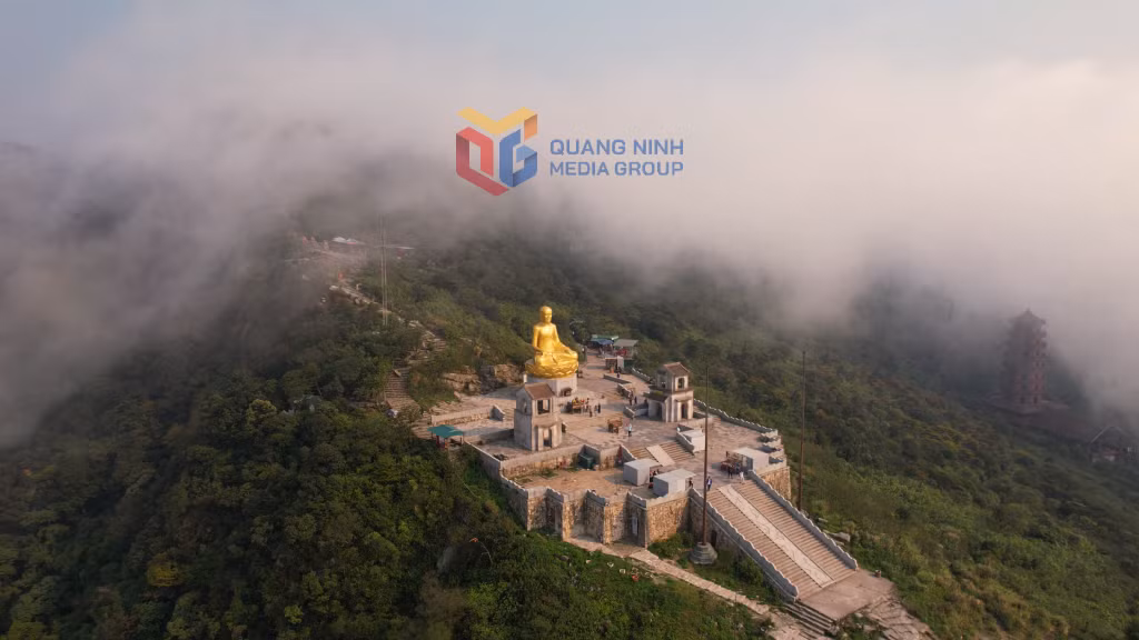 Biển mây bồng bềnh và rừng Tùng cổ thụ trăm tuổi – biểu tượng của sự tĩnh tại và trường tồn nơi non thiêng Yên Tử