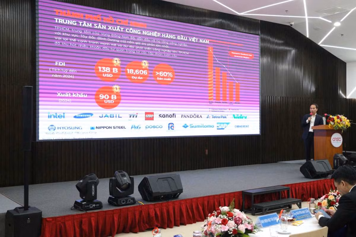 Các đơn vị đã chia sẻ nhiều tham luận có giá trị tại Hội thảo “Xúc tiến đầu tư vào Khu Công nghệ số tập trung tại TPHCM”. Ảnh: Thu Thủy