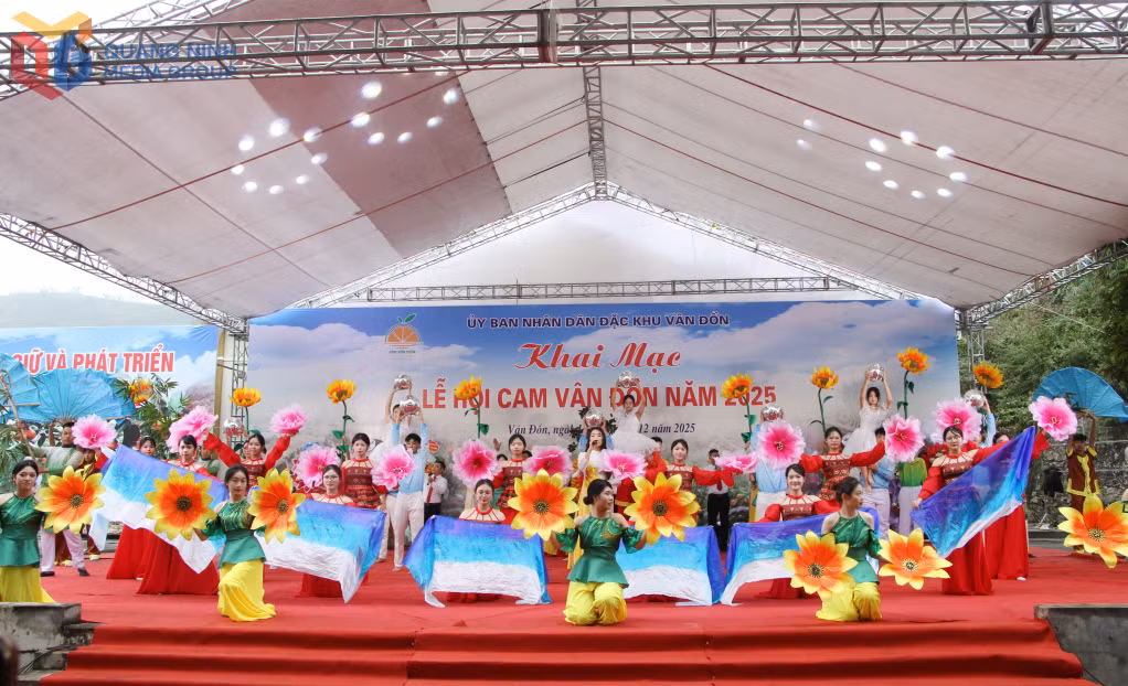 Chương trình văn nghệ khai mạc lễ hội.